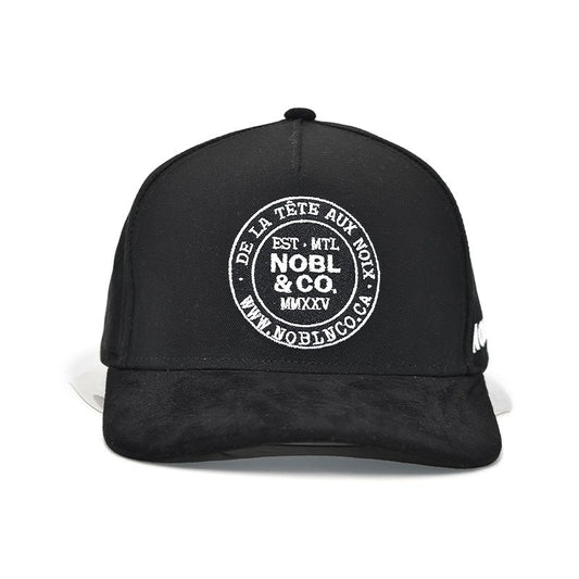 Casquette courbé – Suède Noir