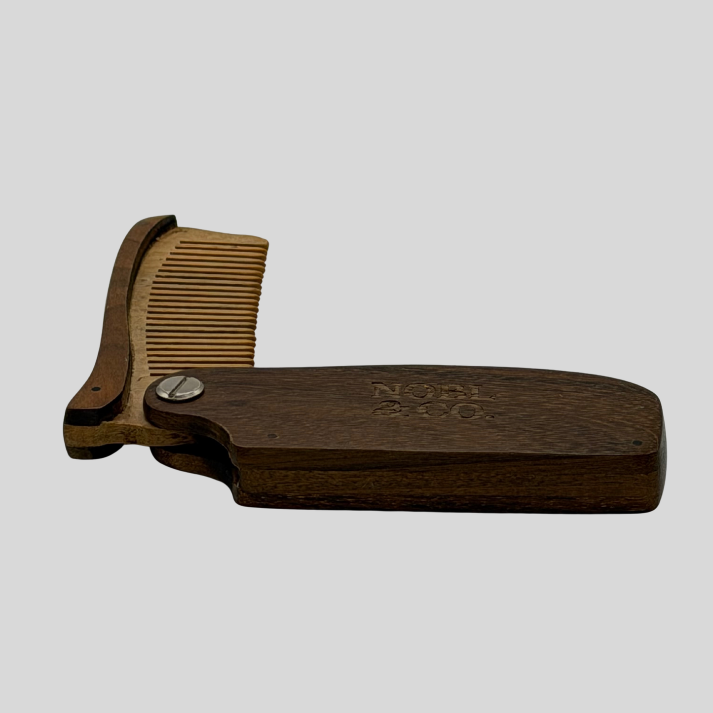 Peigne de poche pliable en bois de santal