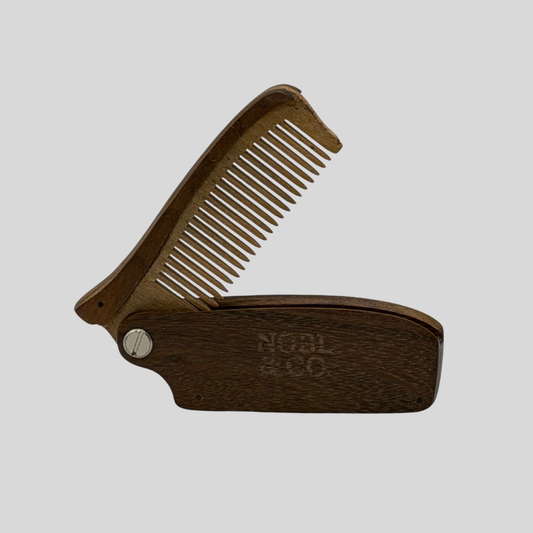 Peigne de poche pliable en bois de santal