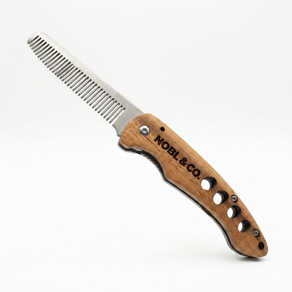 Peigne pliant en acier inoxydable
