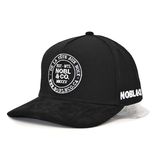 Casquette courbé – Suède Noir