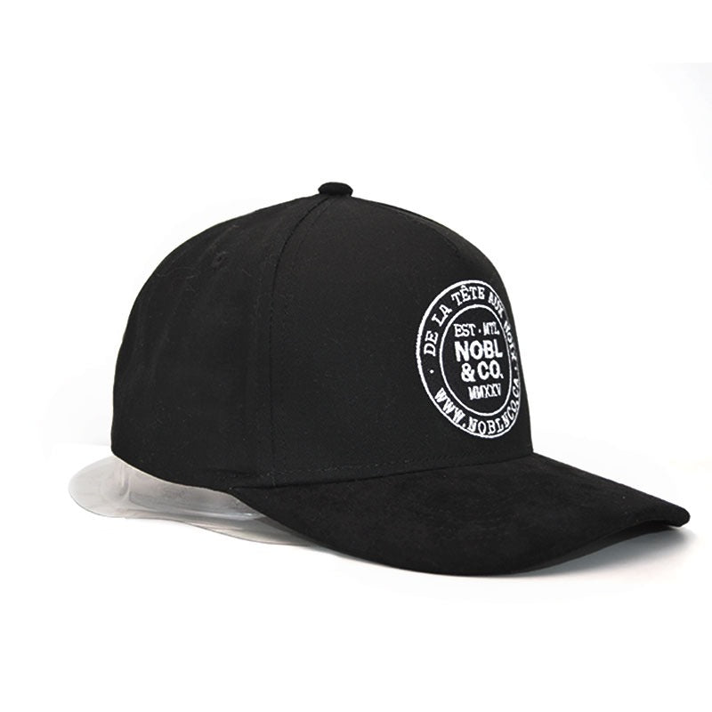 Casquette courbé – Suède Noir